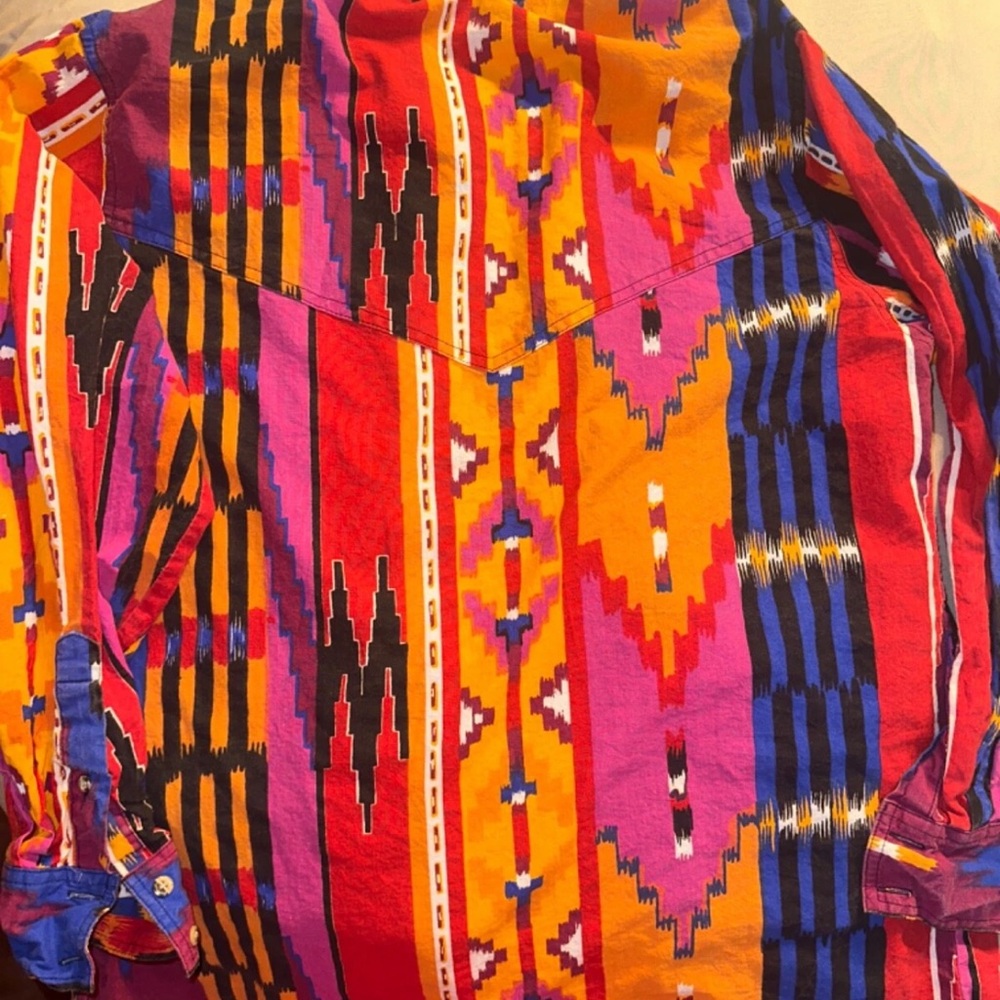 VINTAGE San Angelo 90s AZTEC BRUSHPOPPER - Picture 6 of 8